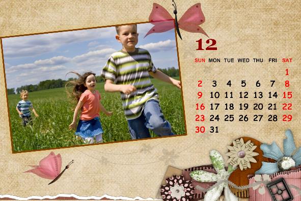 Baby & Kids photo templates Baby Calendar-4